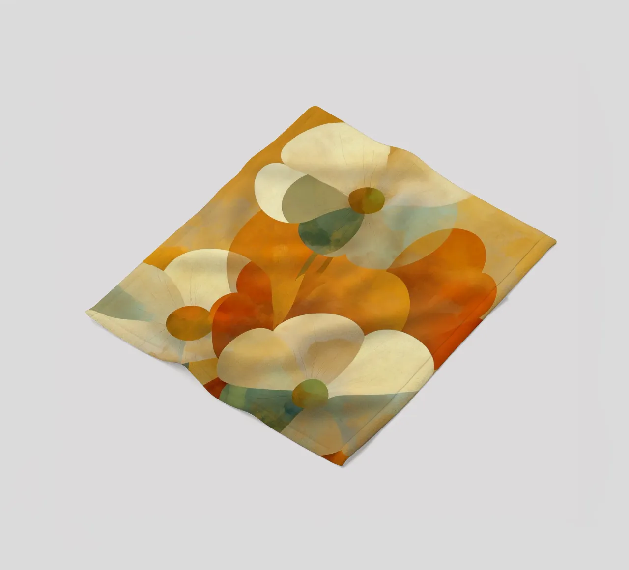 Flowers abstract fleece blanket by Imagine