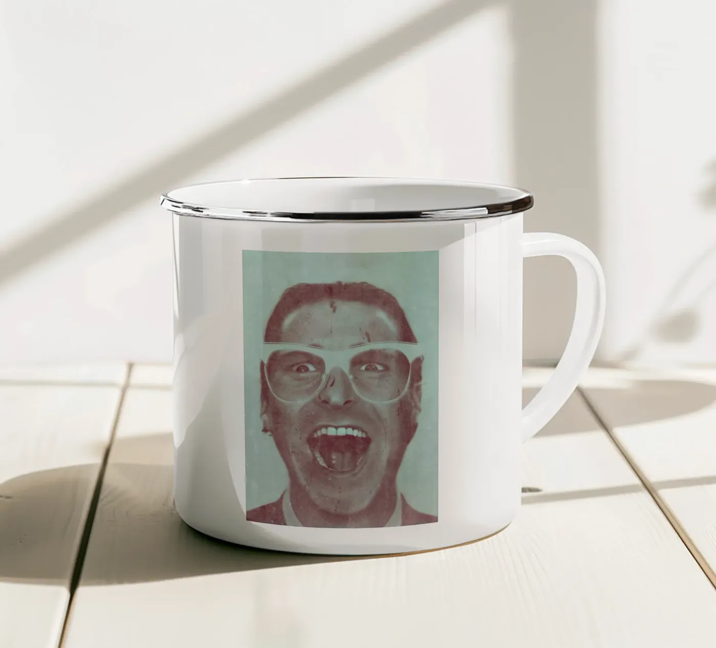 Patrick enamel mug by Danny Ivan