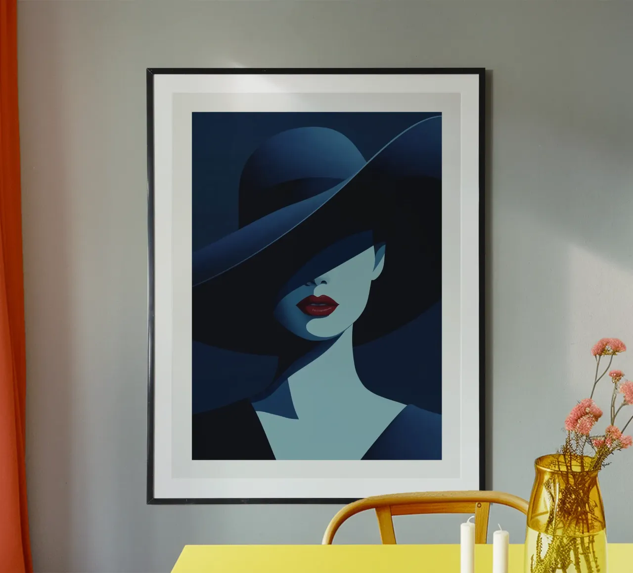 Donna con cappello poster da DWA