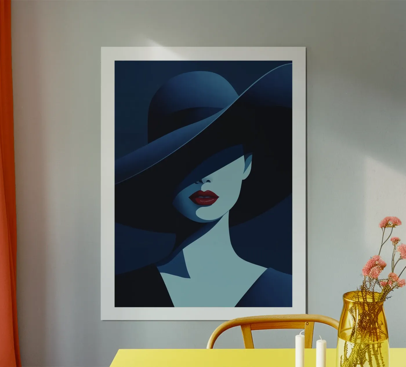 Donna con cappello poster da StudioLinea