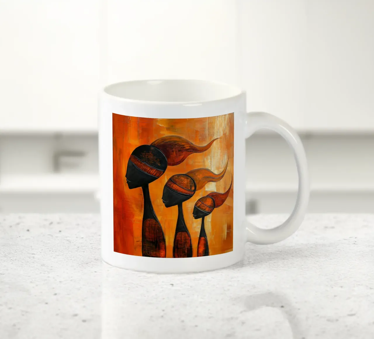Africa abstract tazza in ceramica da Imagine