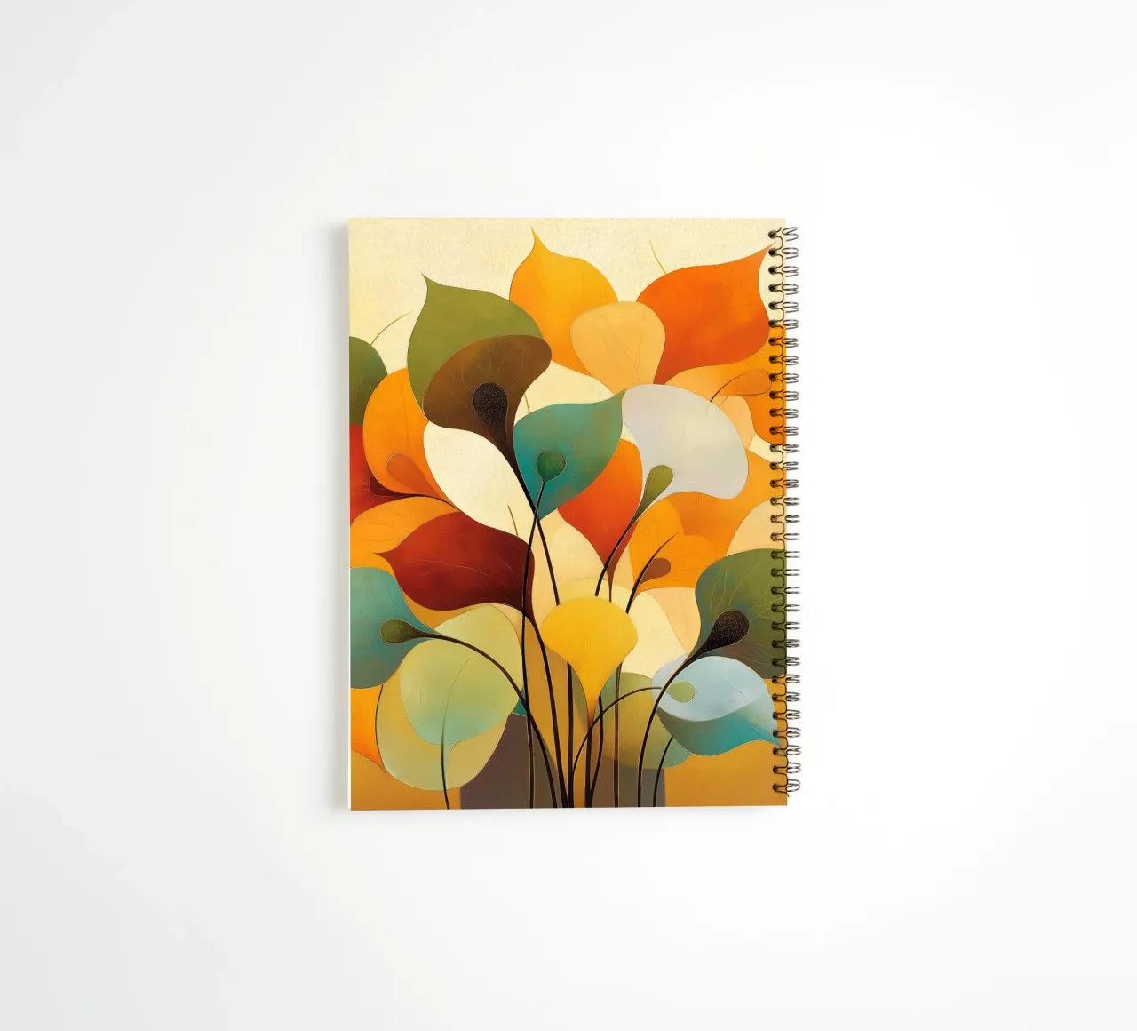 Abstrakte Blumen Ringbuch von Imagine