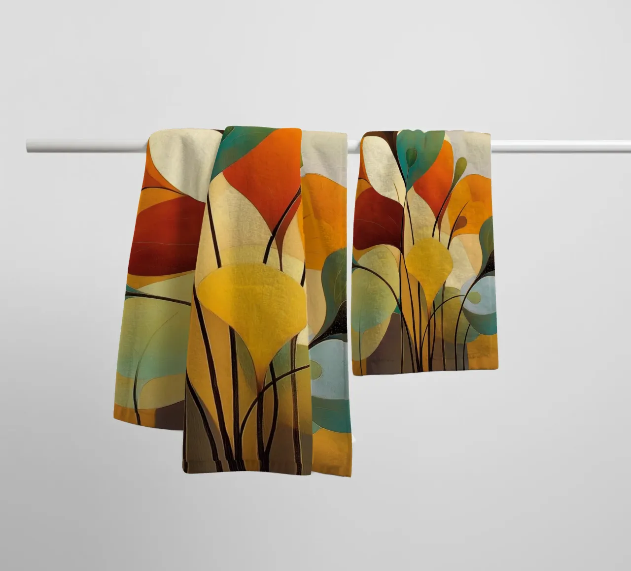 Fiori astratti asciugamano da bagno da Imagine
