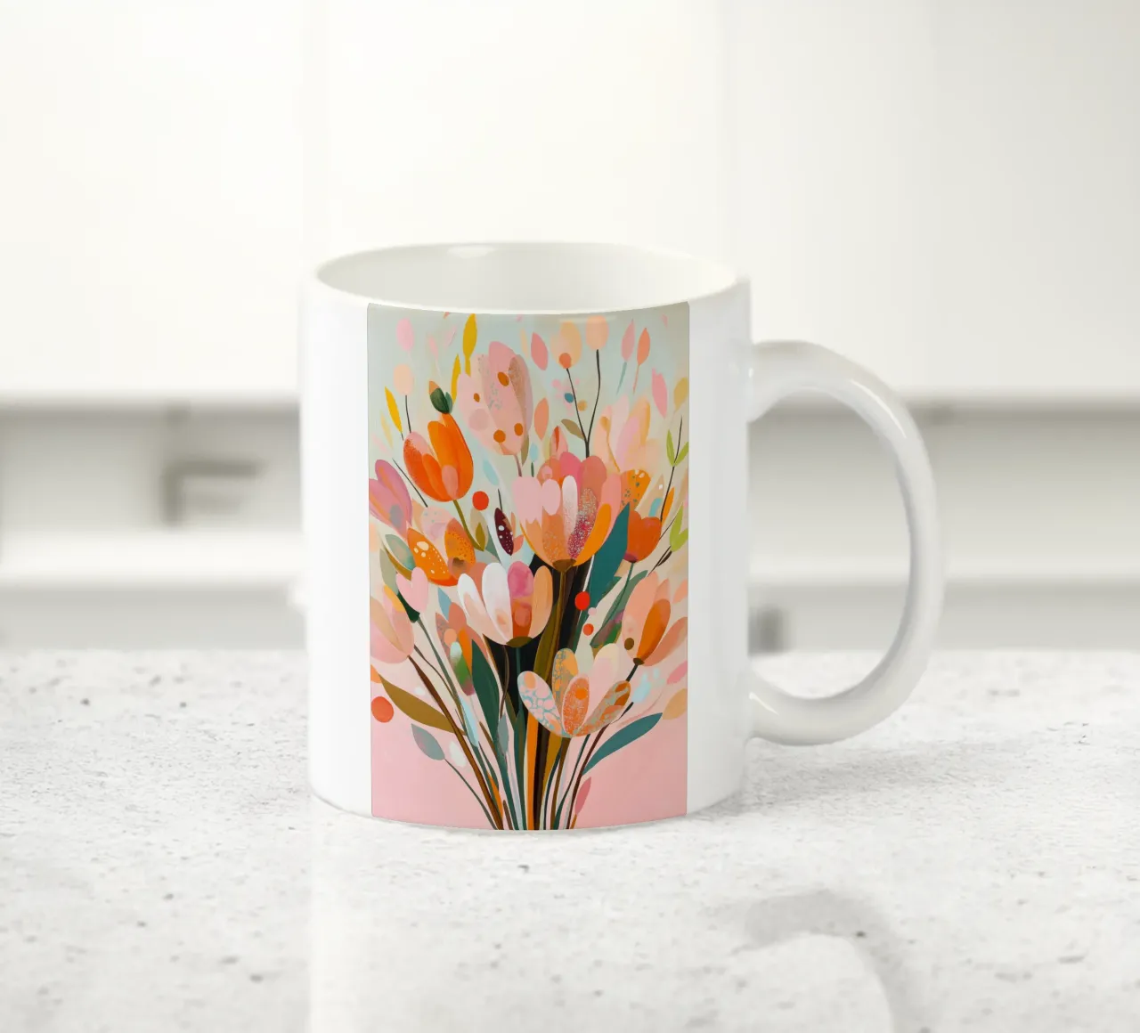 Fiori colorati tazza in ceramica da Imagine