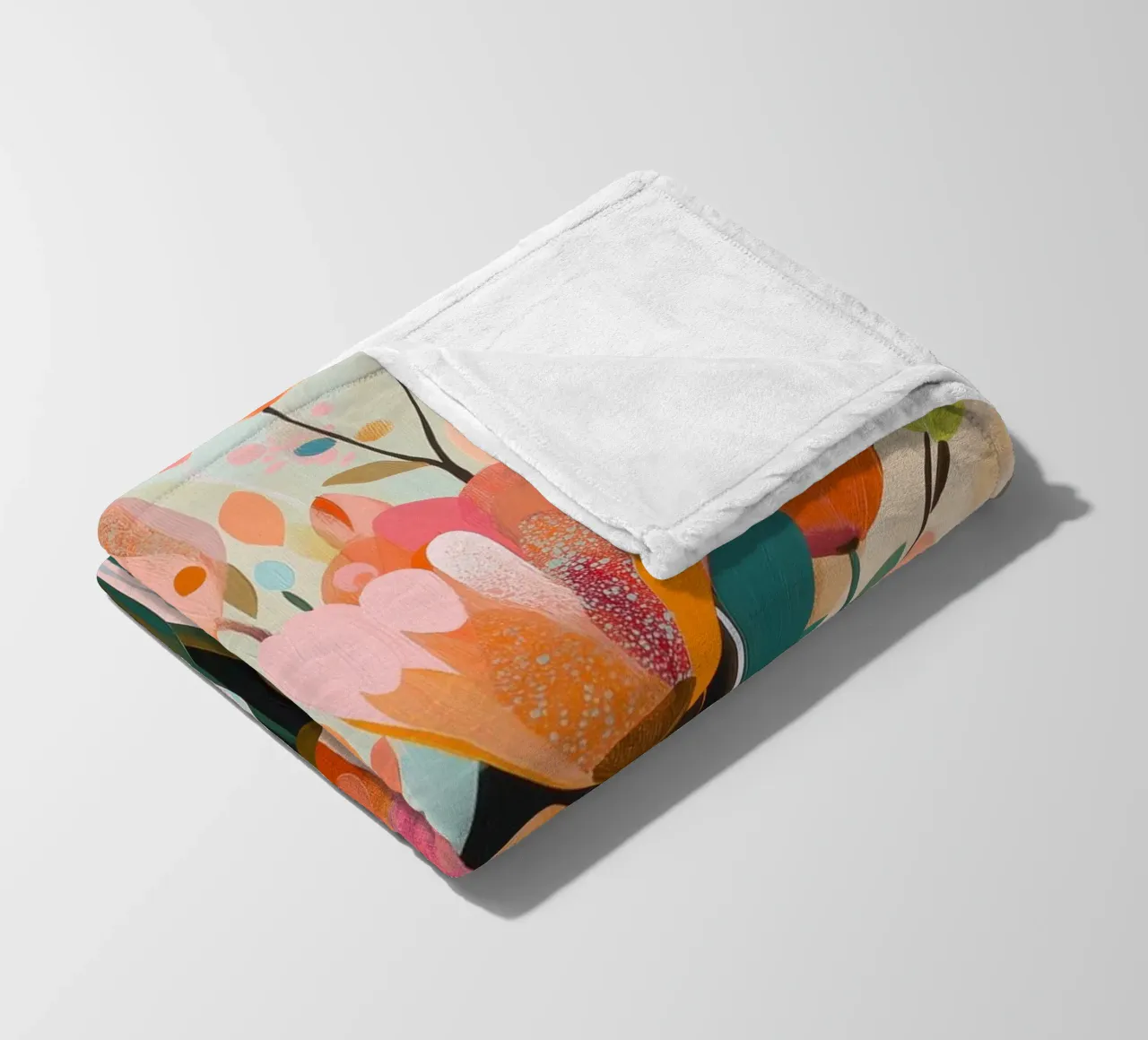 Fiori colorati coperta in pile da Imagine