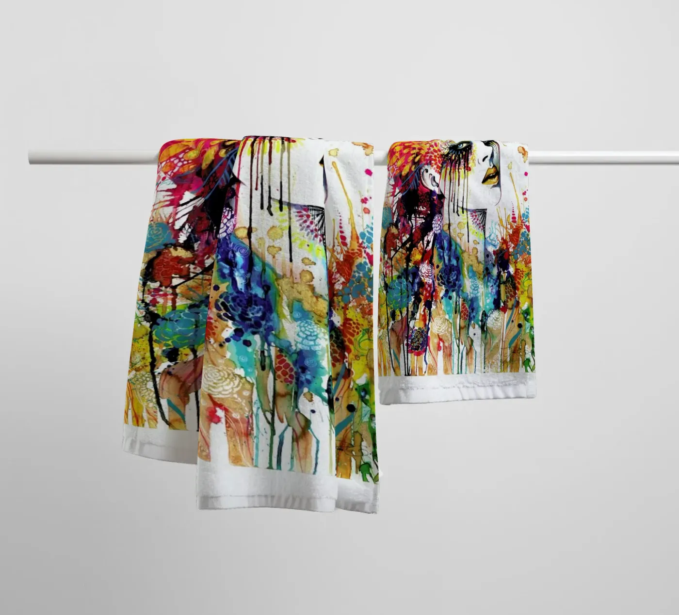 Flora badhanddoek van Pixie Cold