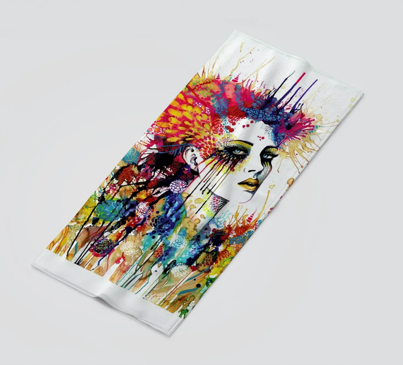 Flora strandhanddoek van Pixie Cold