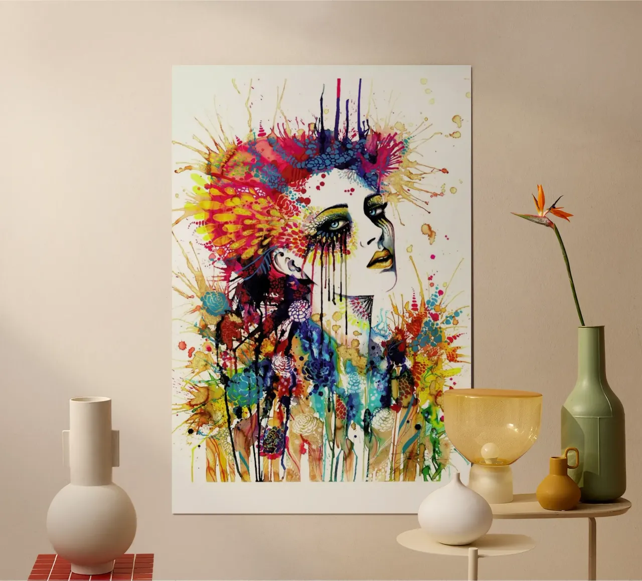 Flora poster con telaio in plastica da Pixie Cold