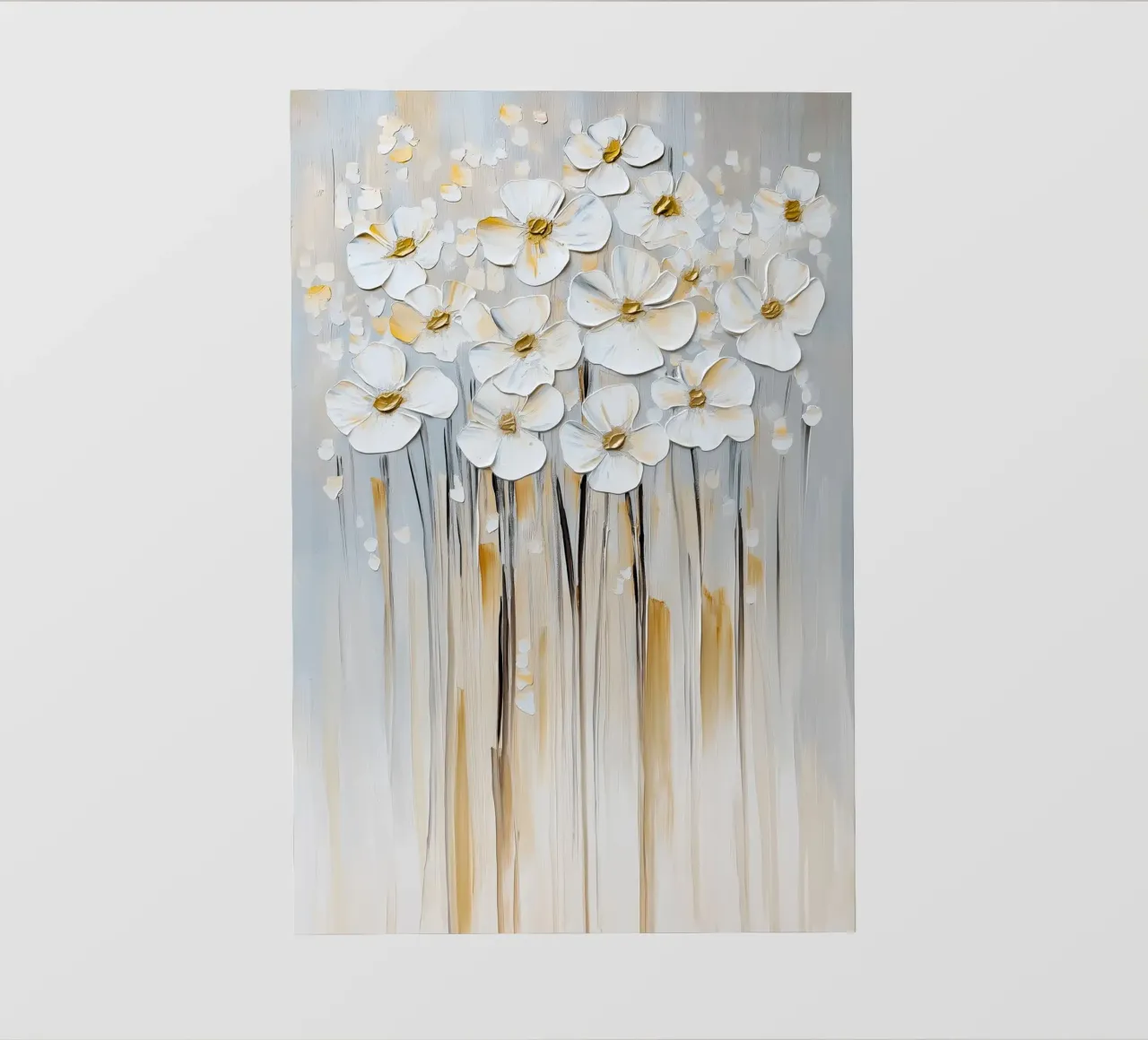 Fiori bianchi telo in pvc da Imagine