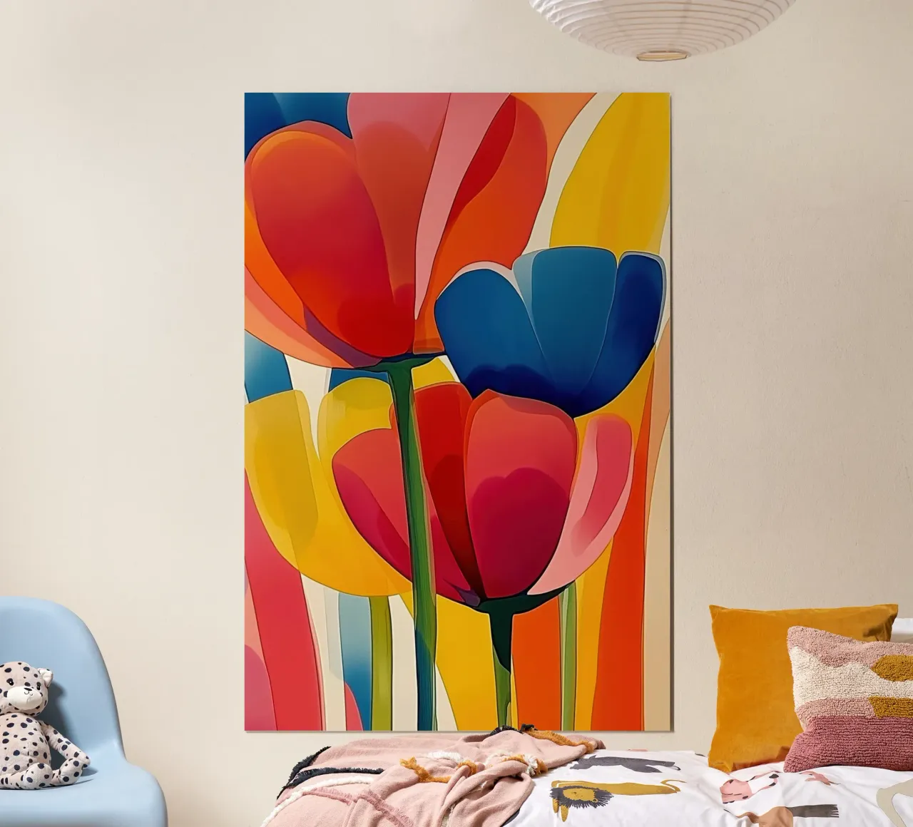 Tulipani colorati carta hahnemühle da Imagine