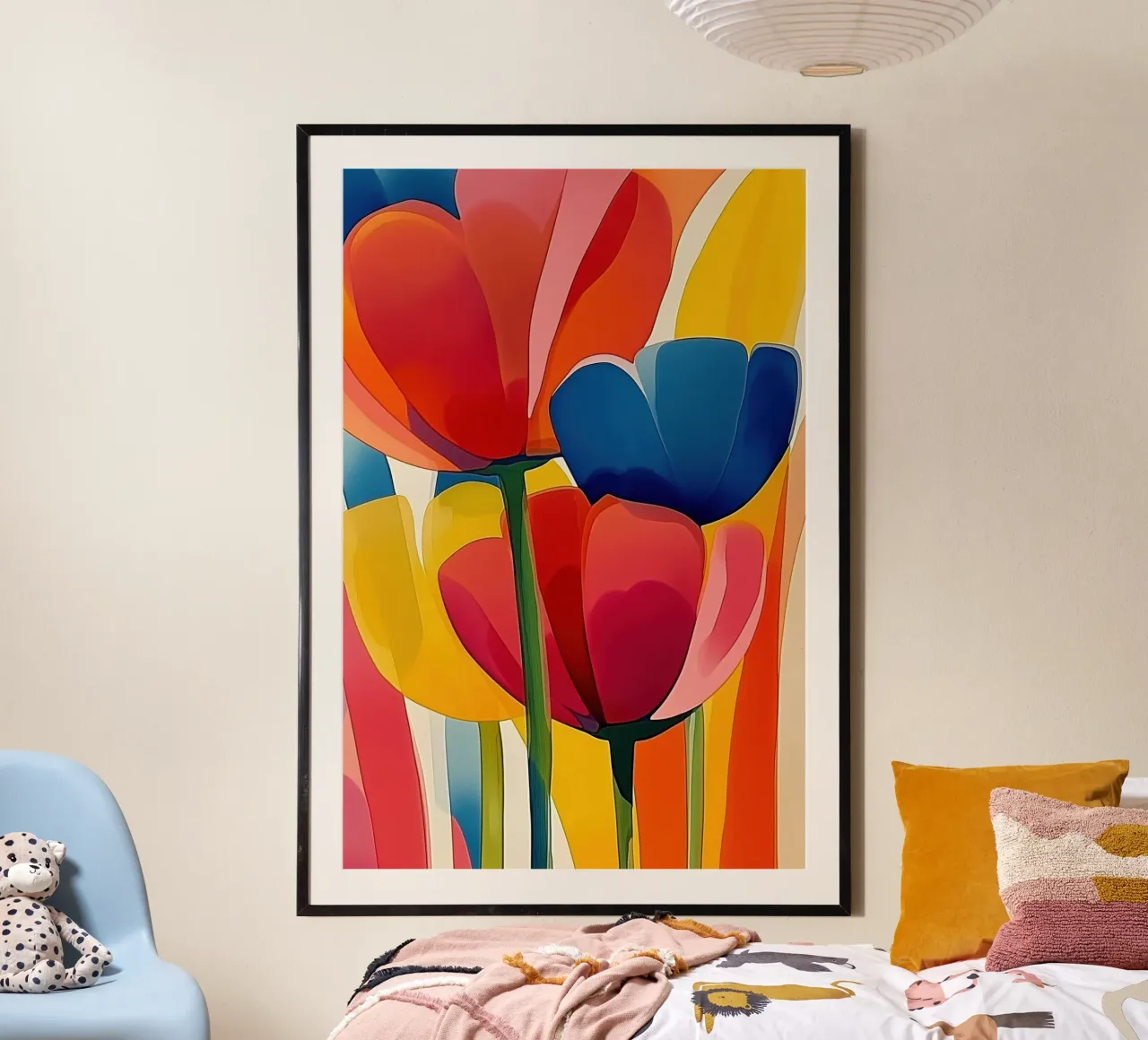 Tulipani colorati carta hahnemühle da Imagine