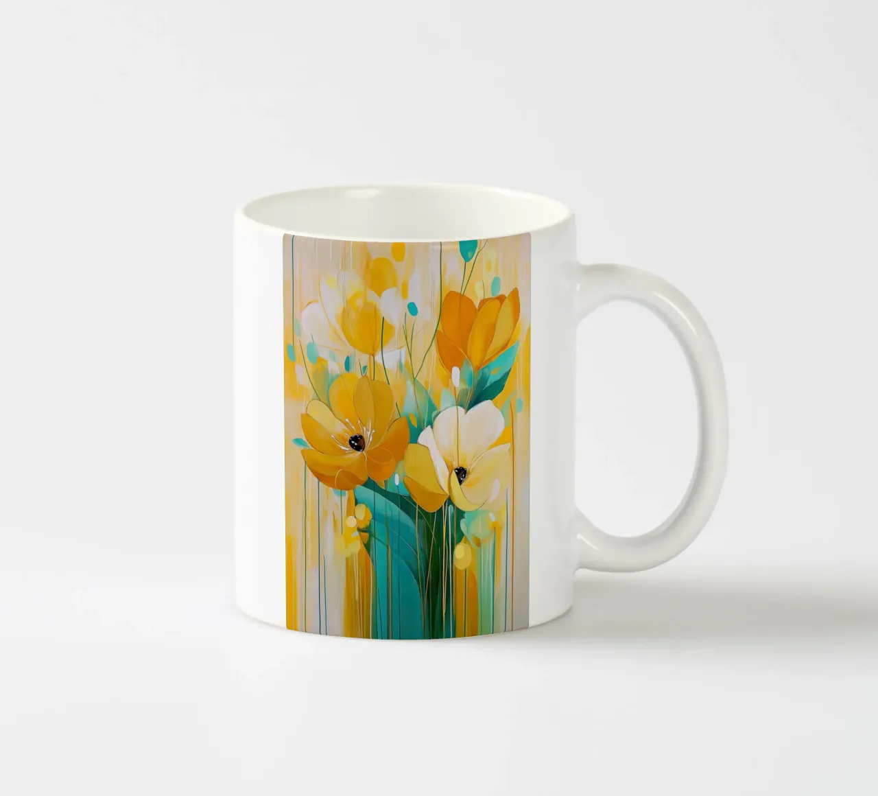 Fiori astratti tazza in ceramica da Imagine