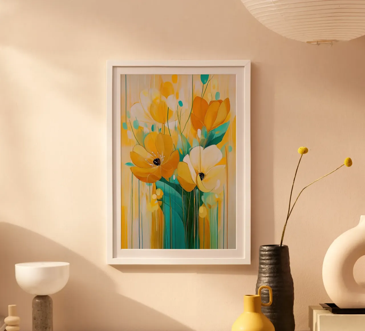 Fiori astratti carta hahnemühle da Imagine