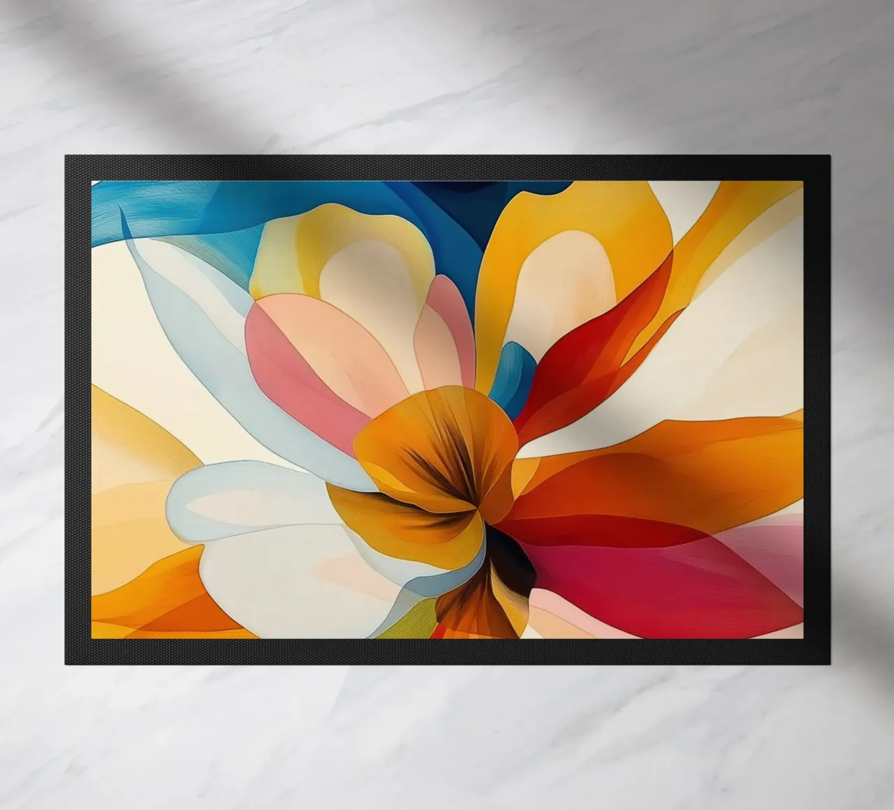 Fiori astratti zerbino da Imagine
