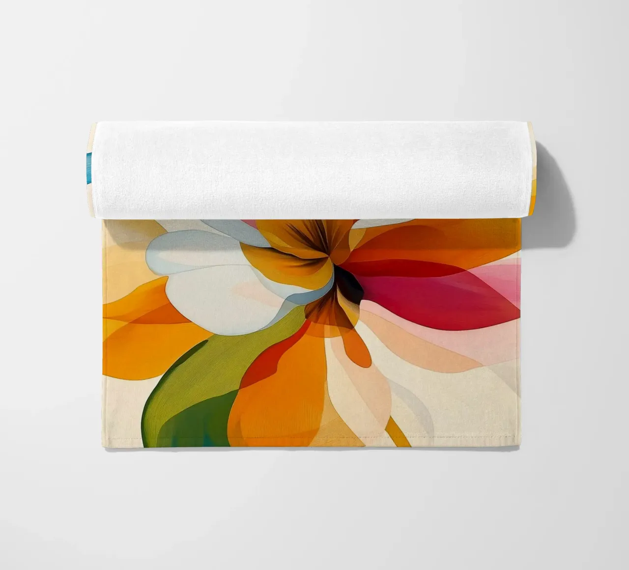 Fiori astratti telo mare da Imagine