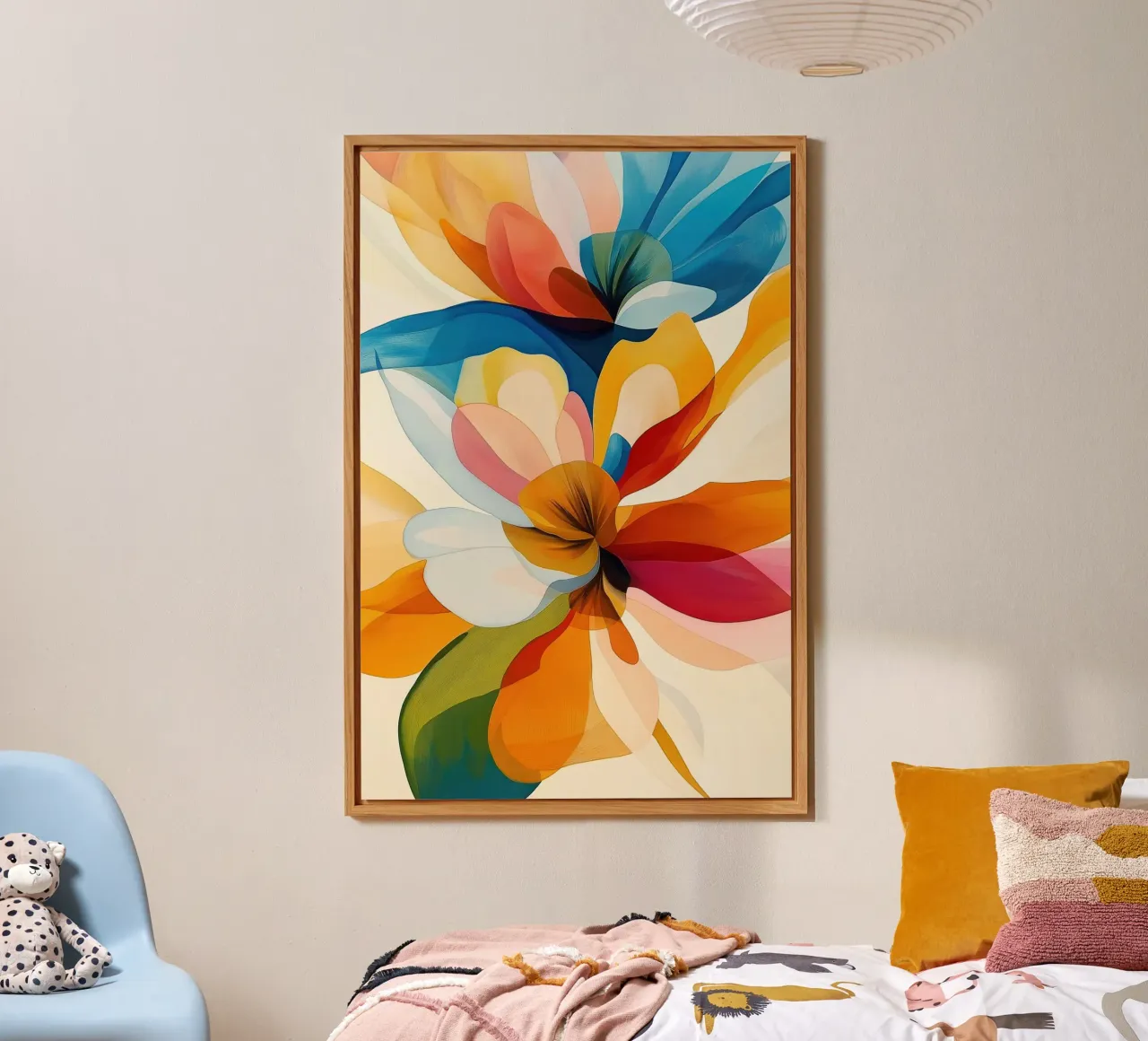 Fiori astratti alluminio dibond da Imagine