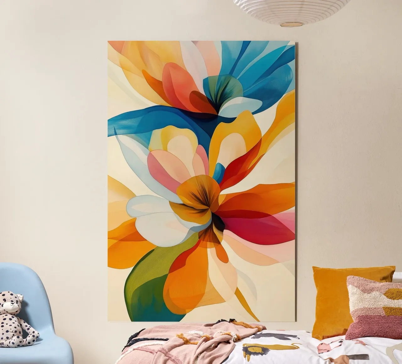 Fiori astratti alluminio dibond da Imagine