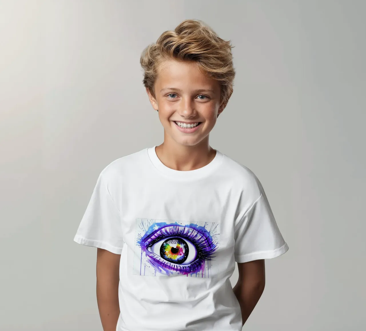 Galaxy Eye kids t-shirt by Pixie Cold
