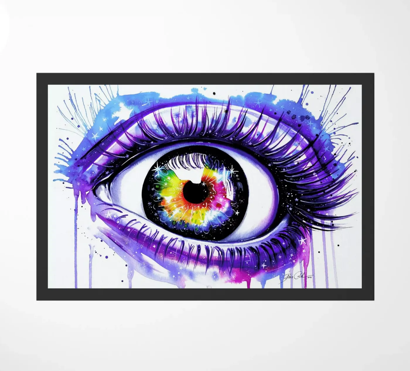 Galaxy Eye Fußmatte von Pixie Cold