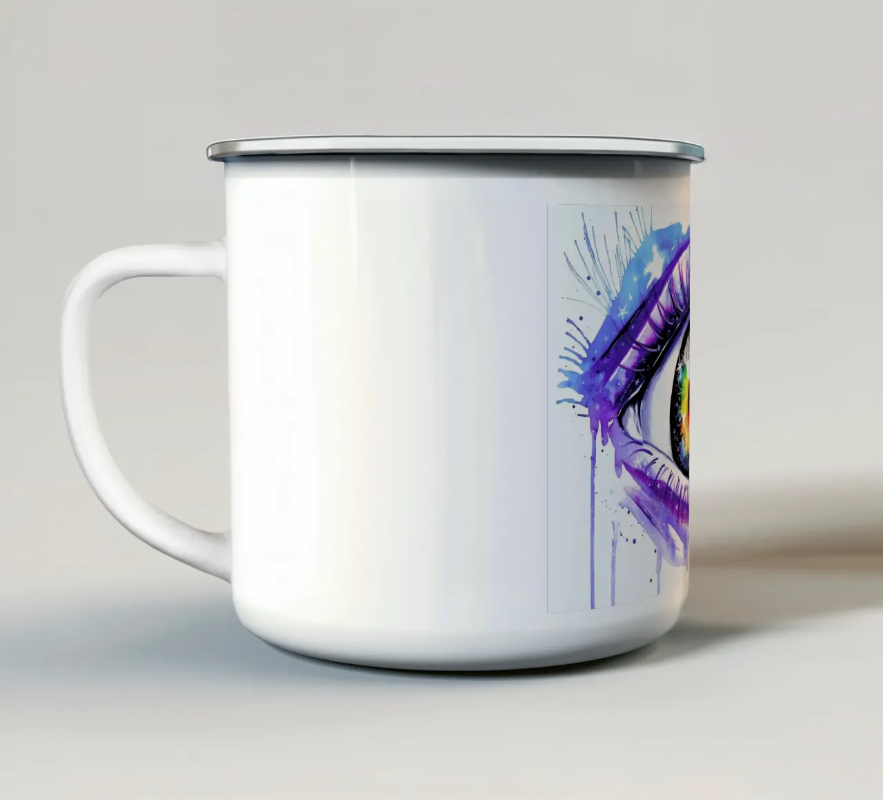 Galaxy Eye tazza in smalto da Pixie Cold