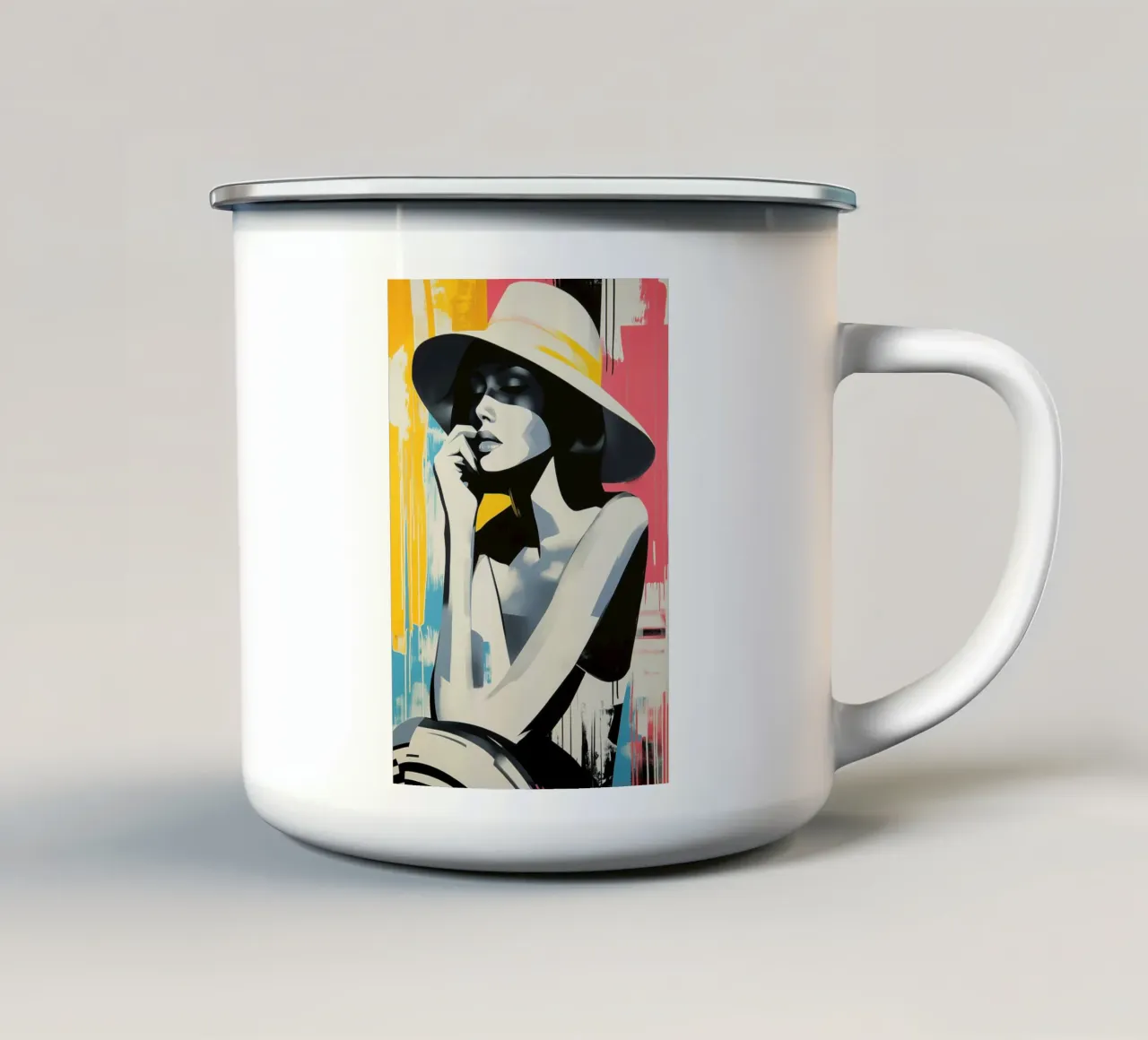 Popart tazza in smalto da Imagine