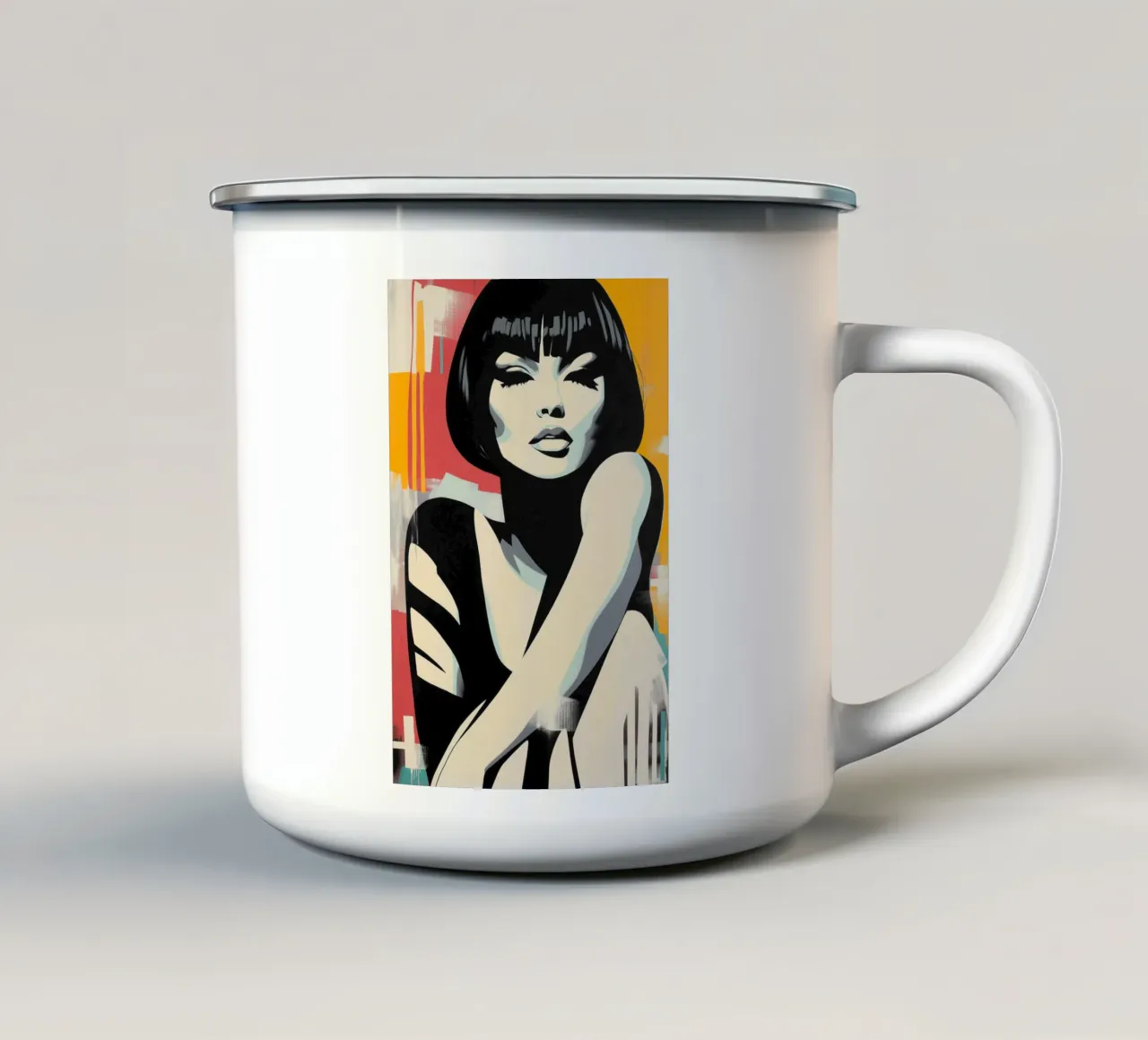 Popart tazza in smalto da Imagine