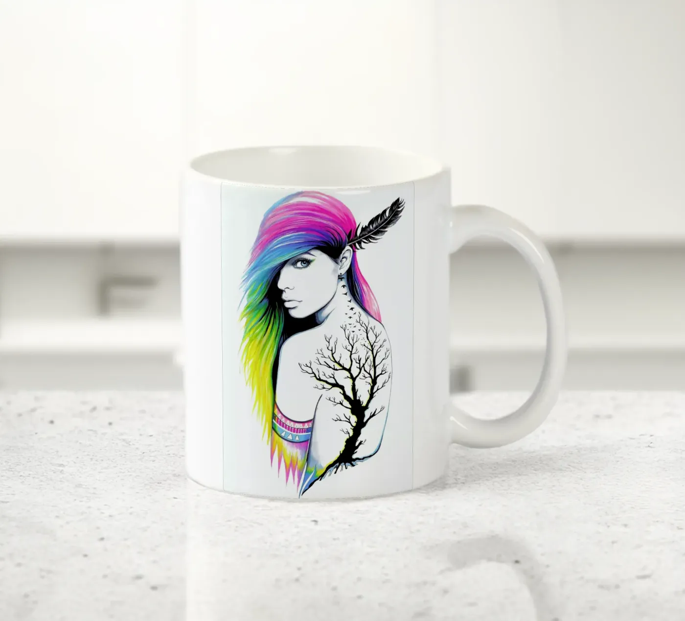 Native Citizen ceramic mug by Pixie Cold