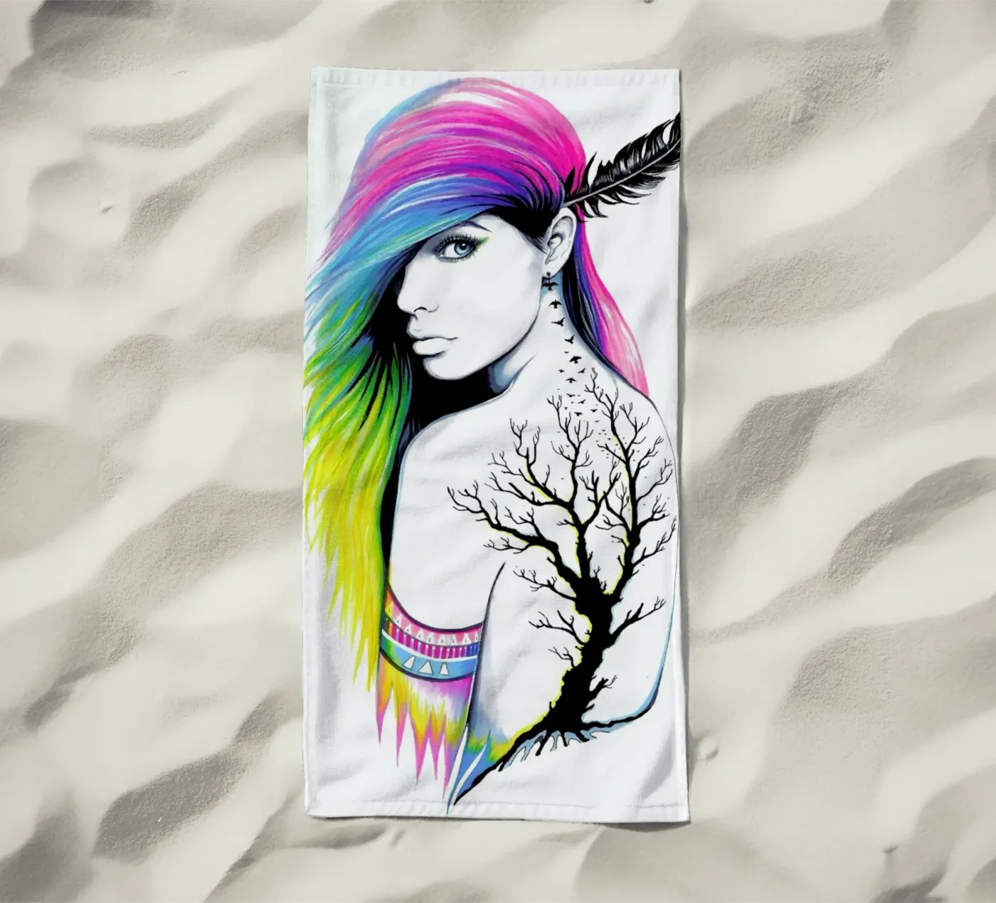 Native Citizen beach towel by Pixie Cold