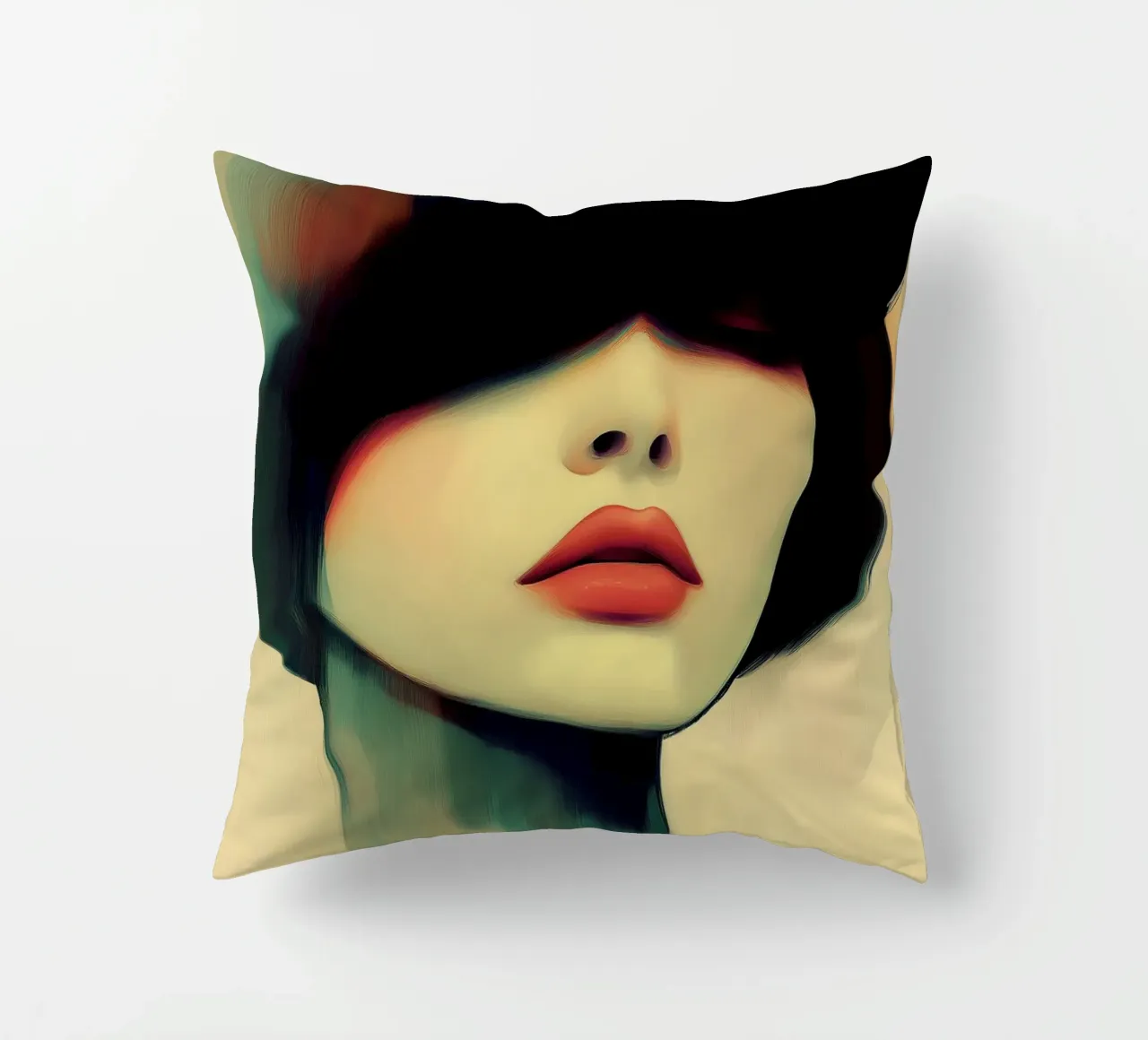 Donna con cappello cuscino da Imagine