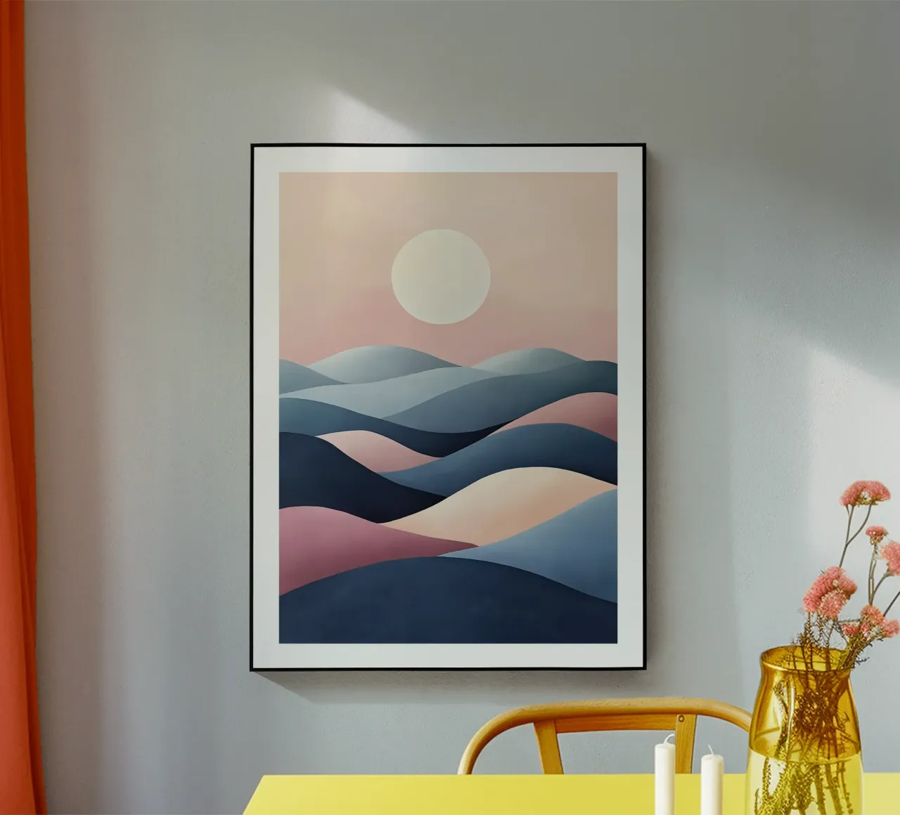Minimalist Sunset Landscape acrylic glass by DWA