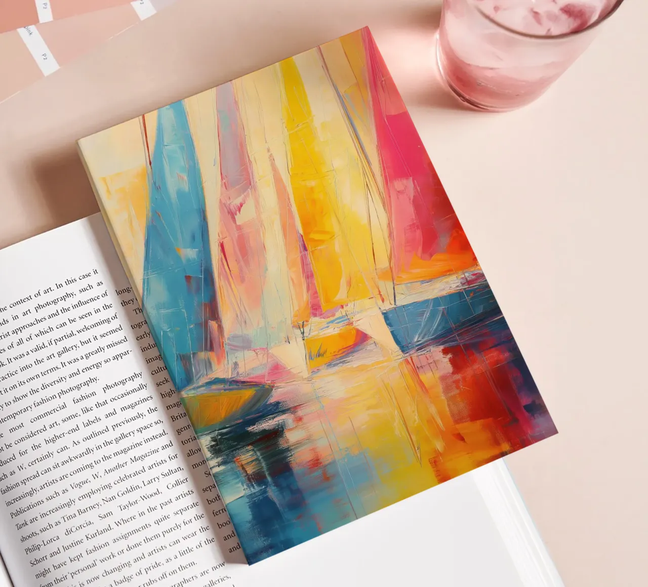 Abstracts zeilboten notebook by Imagine