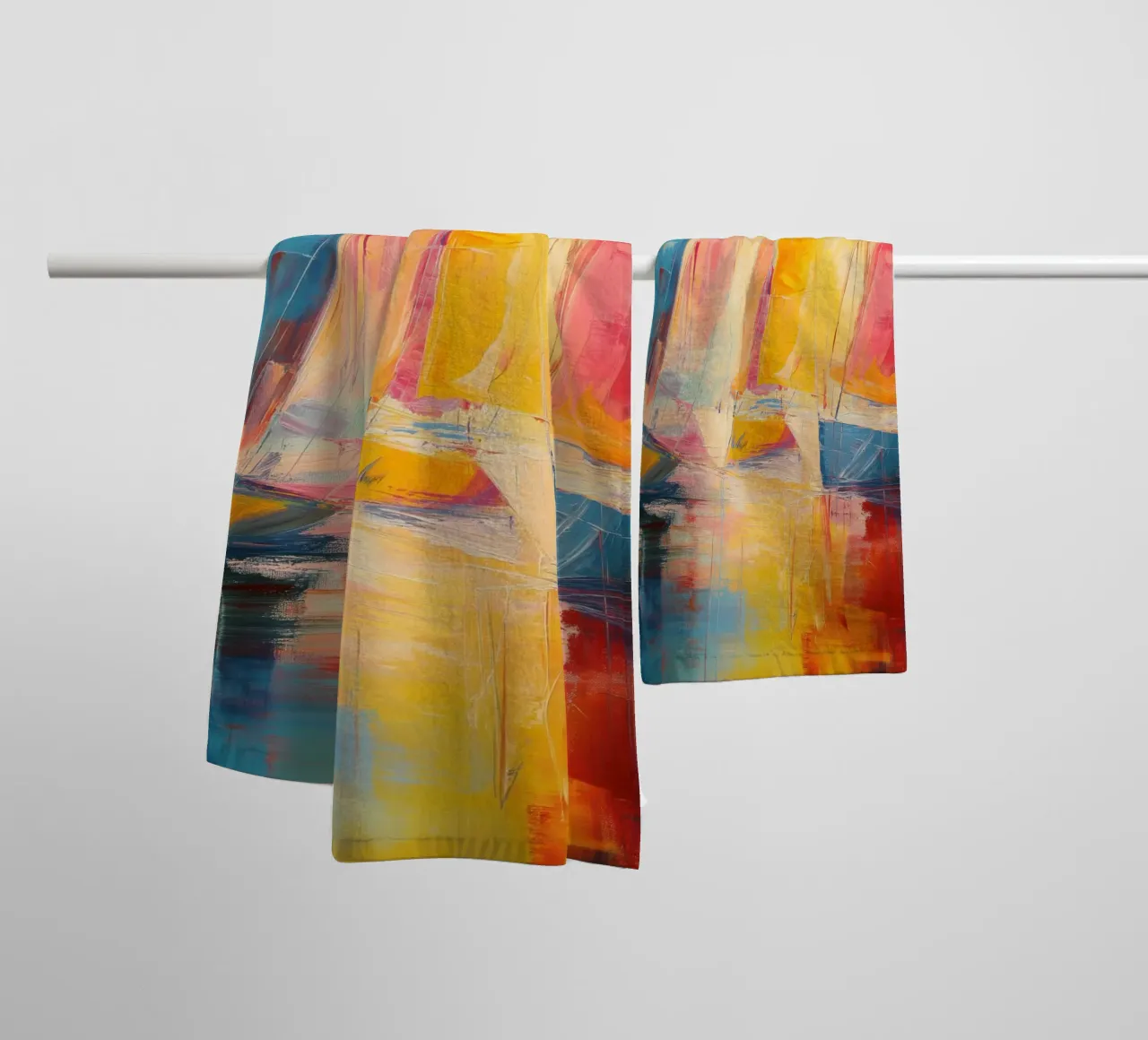 Abstracte zeilboten Handtuch von Imagine