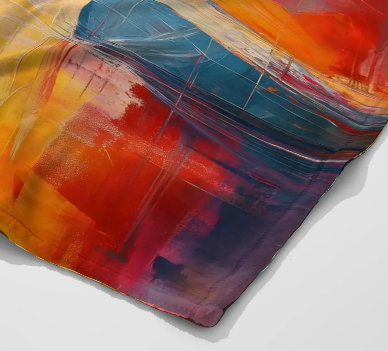 Abstracte zeilboten Fleecedecke von Imagine