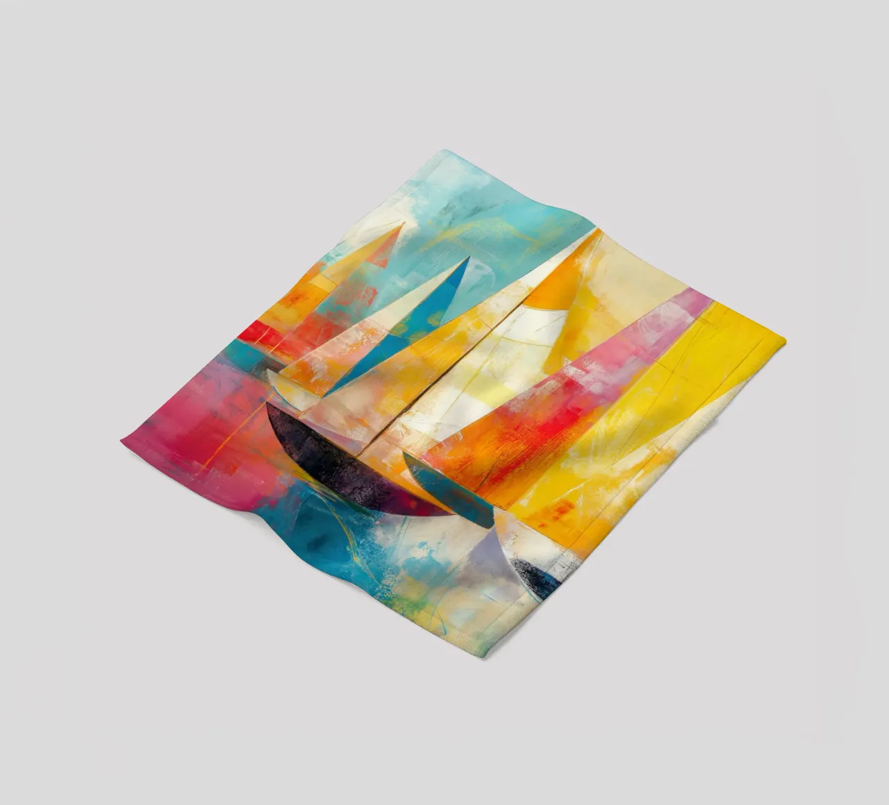 Abstracts zeilboten fleece blanket by Imagine