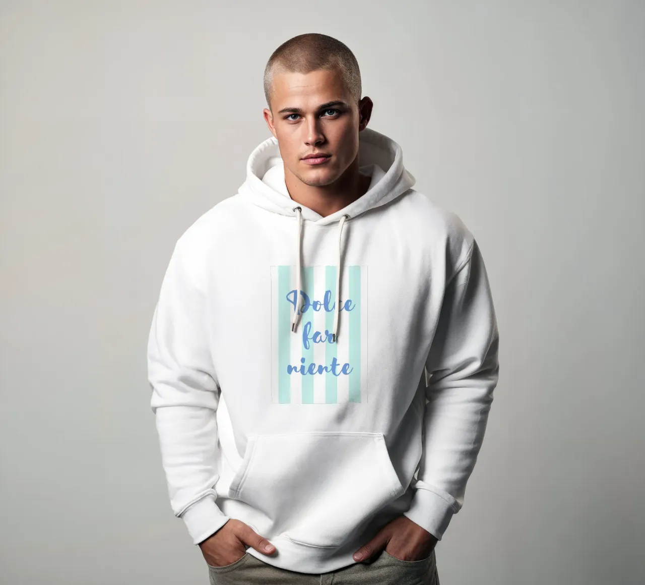 Dolce far Niente Print, Italian Quote Print, Trendy Print felpa con cappuccio da pdigitalprints