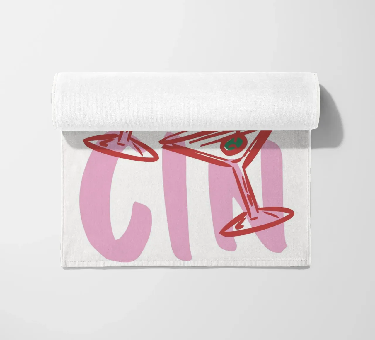 Trendy Cin Cin Print, Bar Cart Art Print, Retro Drinks beach towel by pdigitalprints