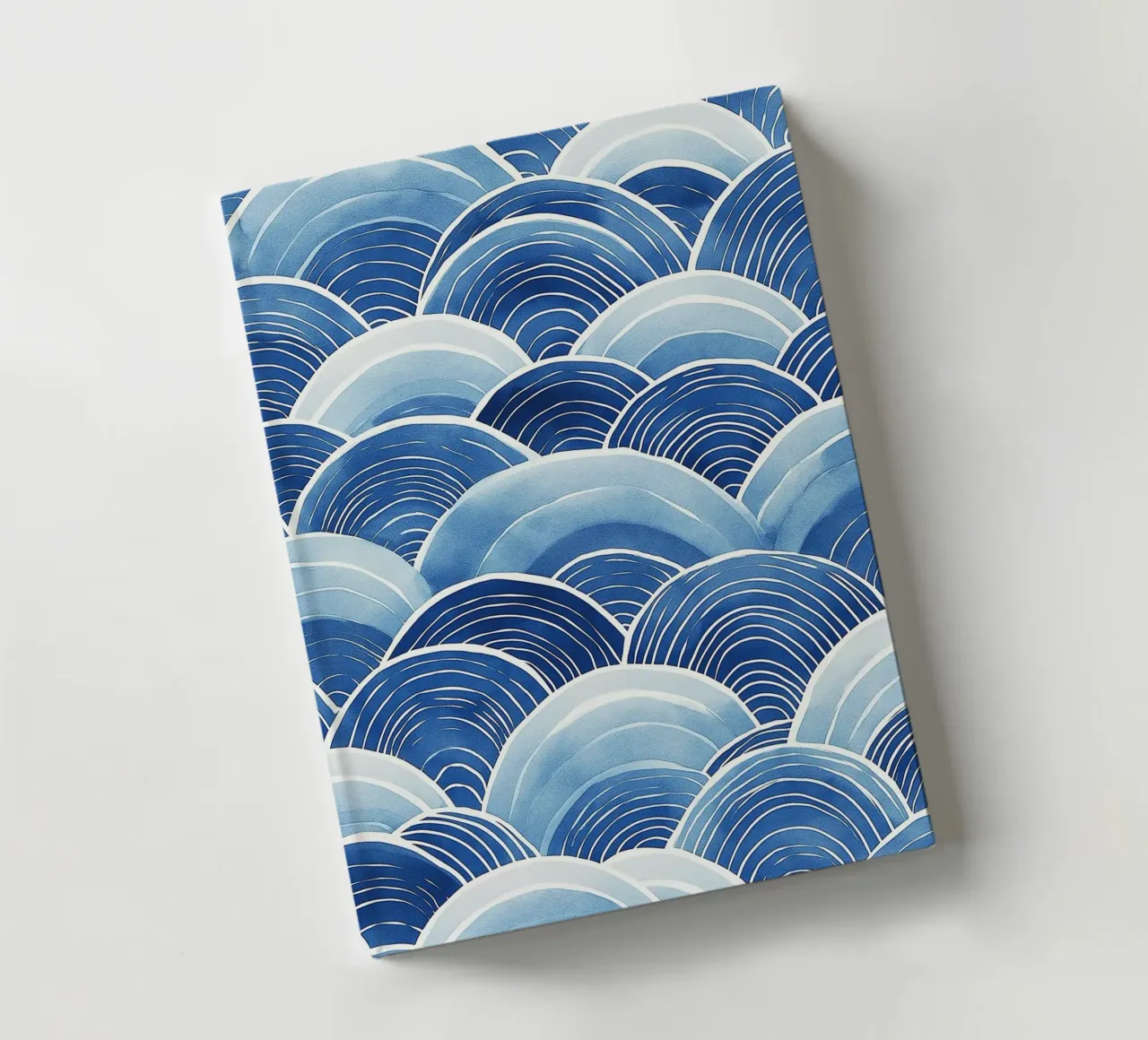 Blue Wave pattern notebook by DWA