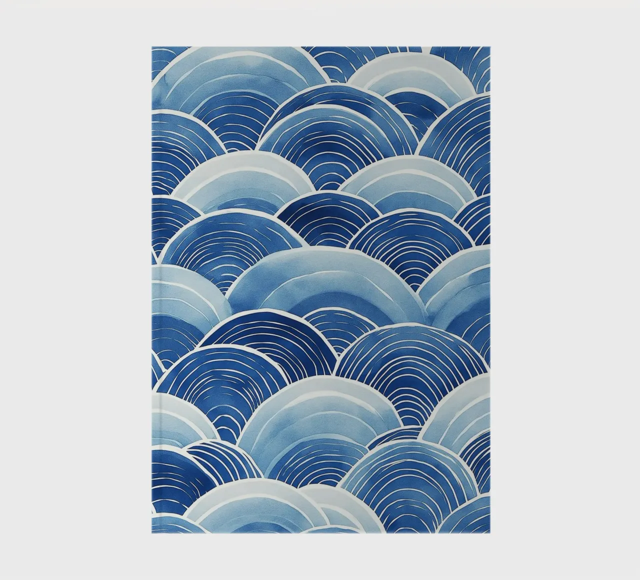 Blue Wave pattern notebook by DWA