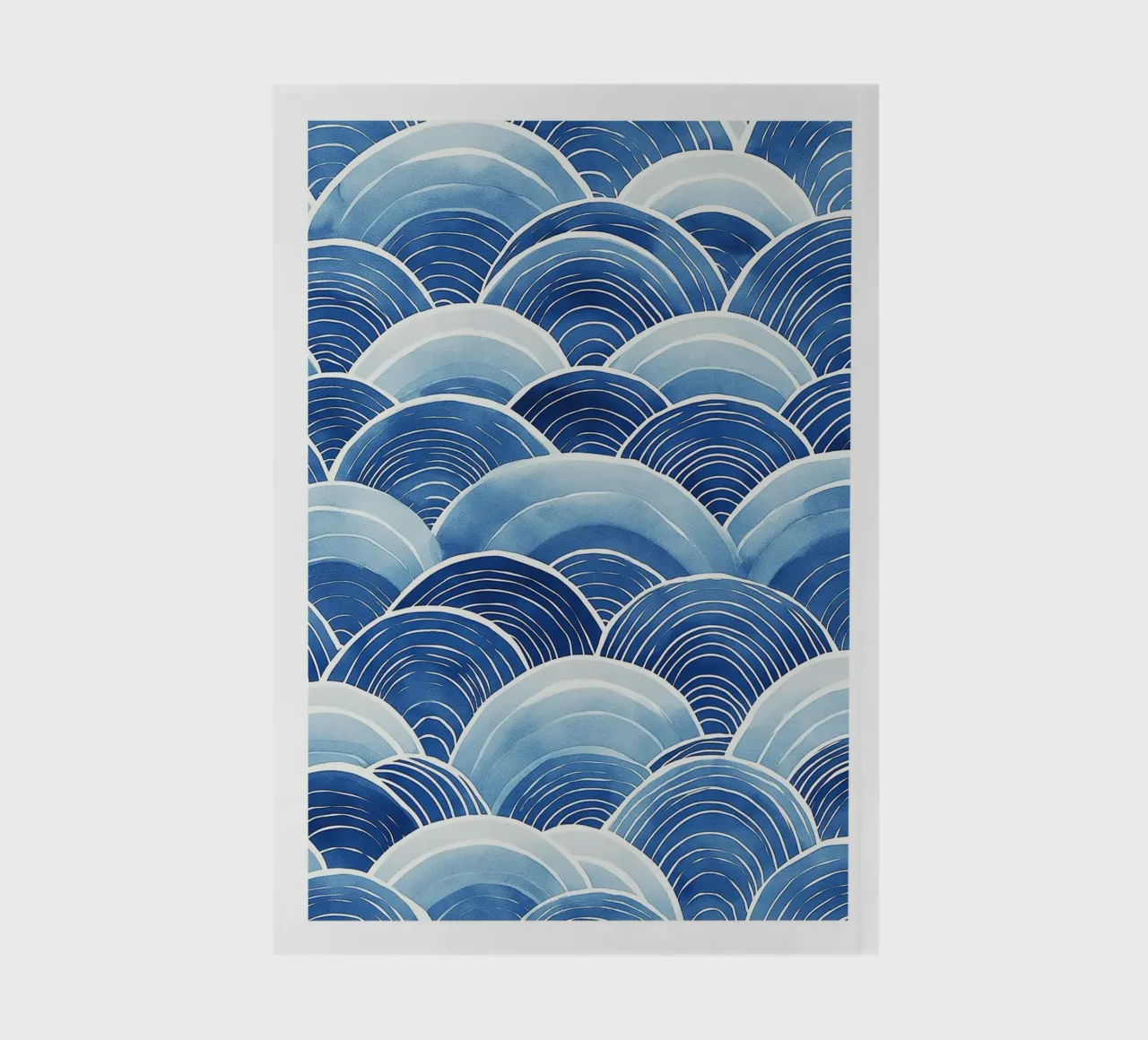 Blue Wave pattern notebook by DWA