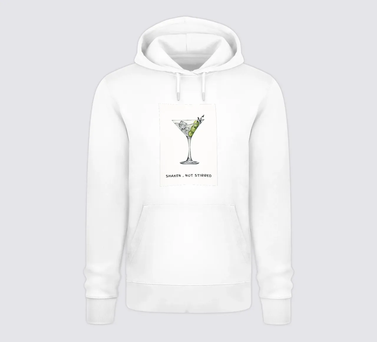 Agitato non mescolato, citazione di James Bond felpa con cappuccio da pdigitalprints