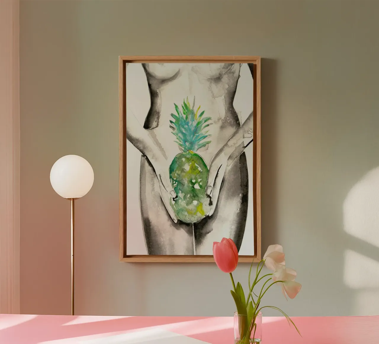 See You At The Boot canvas with Floater frame by Victoria Verbaan