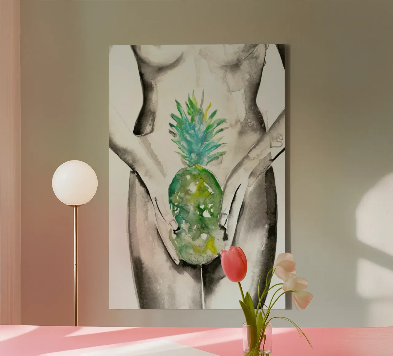 See You At The Boot canvas with Floater frame by Victoria Verbaan