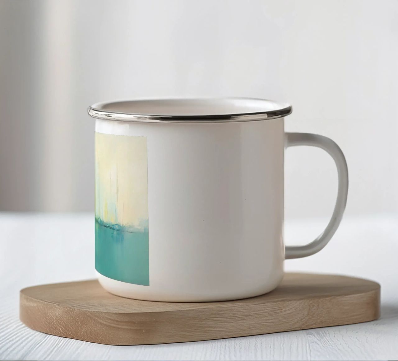 Zeilboten astratto tazza in smalto da Imagine