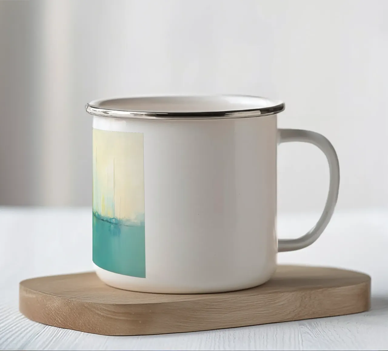 Zeilboten astratto tazza in smalto da Imagine