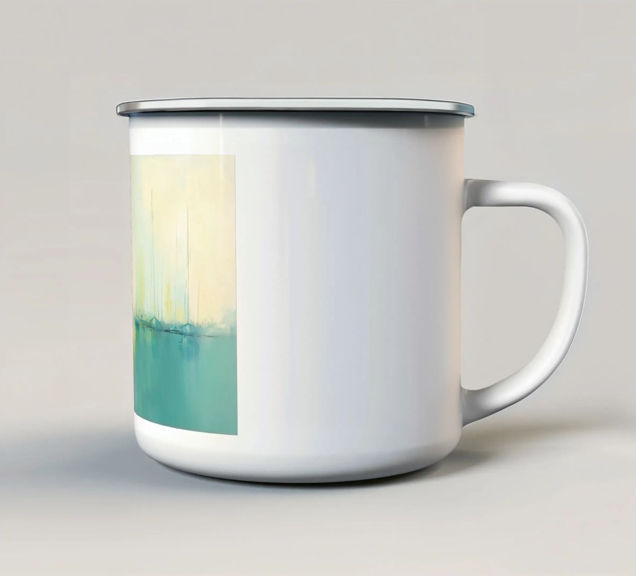 Zeilboten astratto tazza in smalto da Imagine