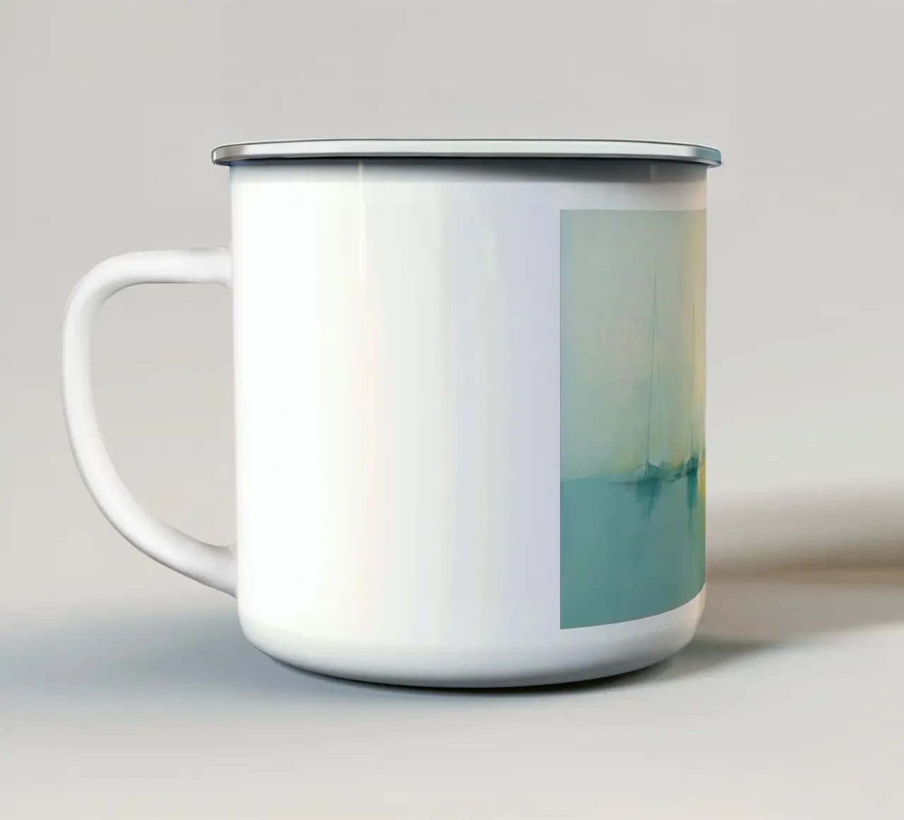 Zeilboten astratto tazza in smalto da Imagine