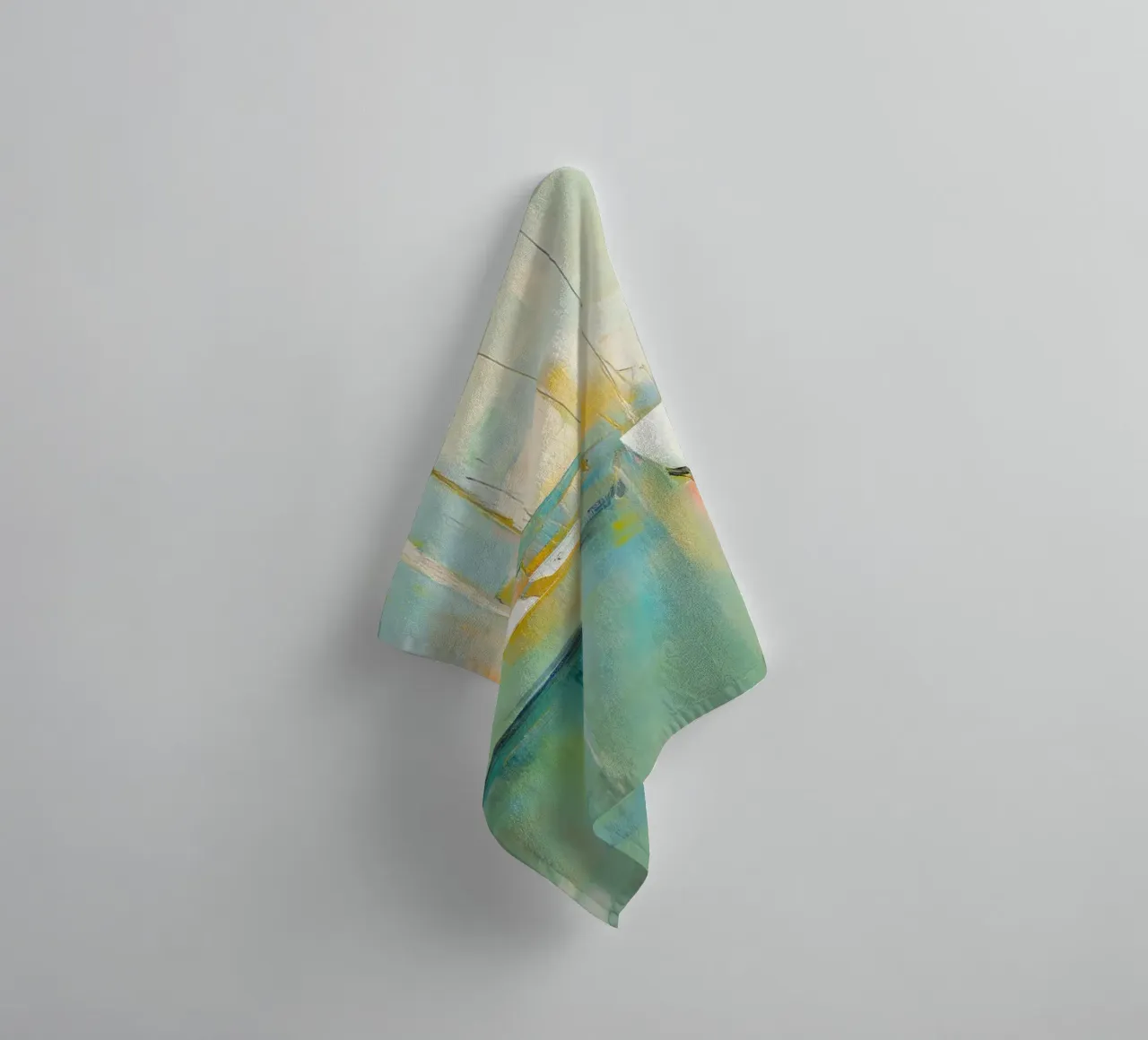 Sailboats green towel by Imagine