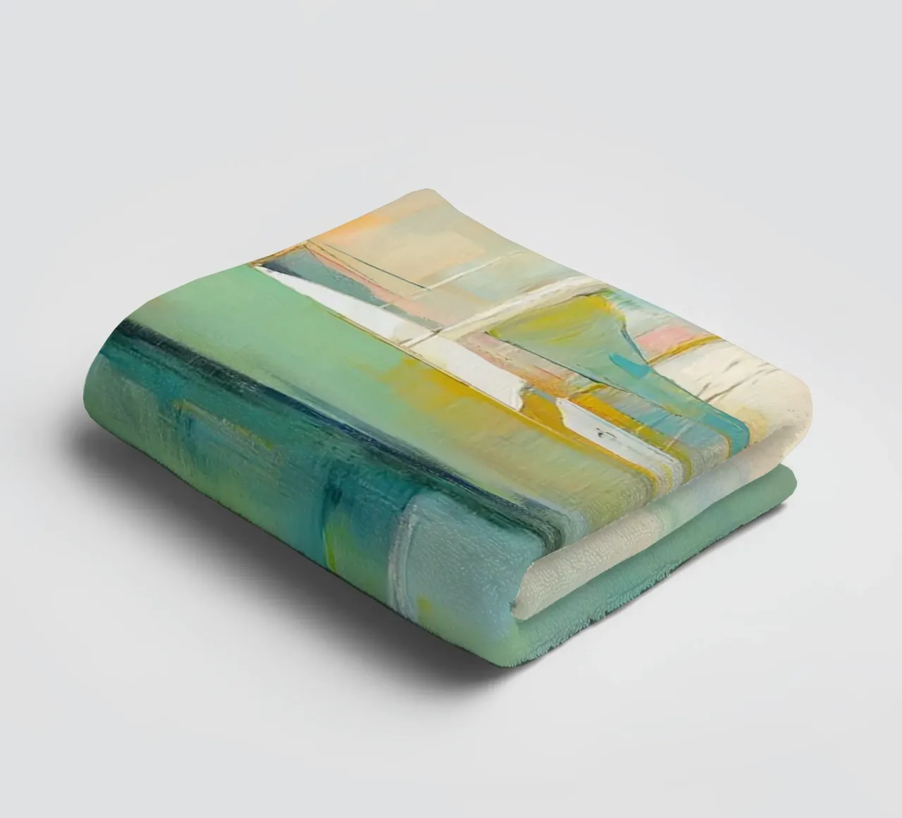 Sailboats green towel by Imagine