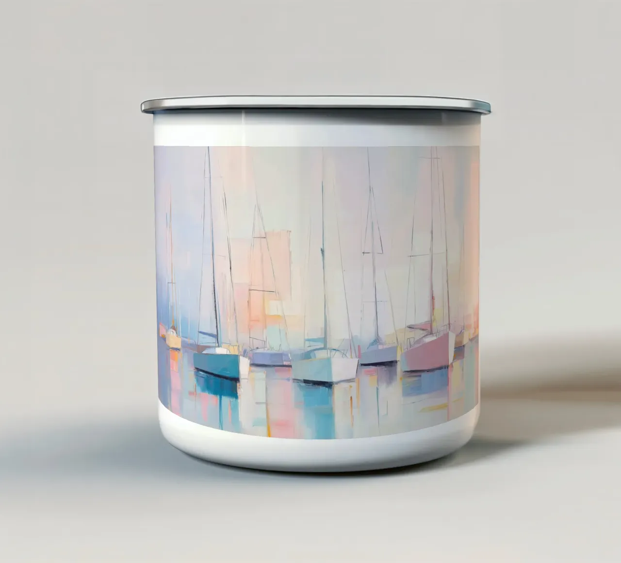 Zeilboten pastello tazza in smalto da Imagine