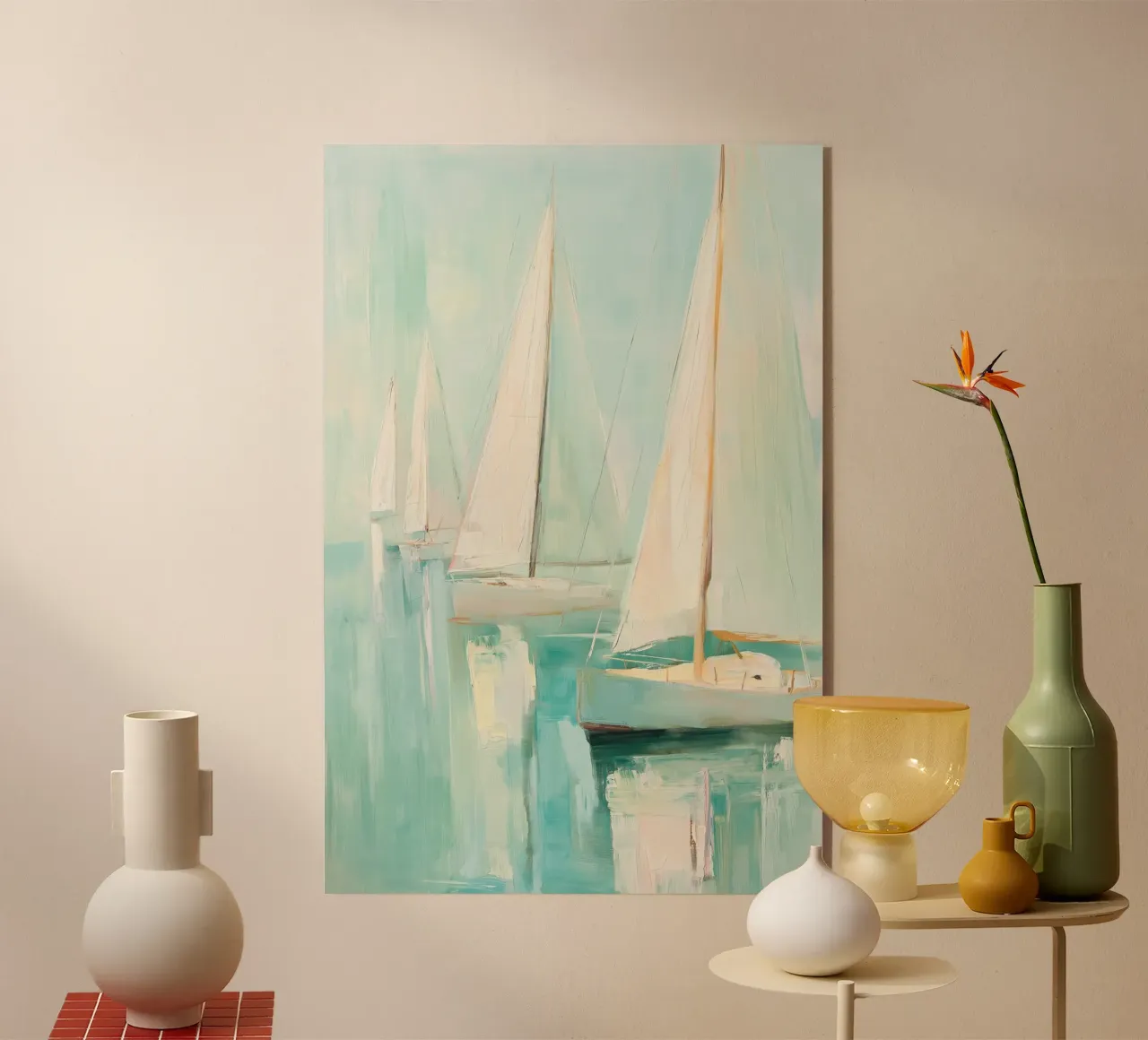 Zeilboot astratto plexiglass da Imagine